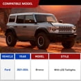 thumbnail image 4 of Nilight 4 Pin Trailer Wiring Harness Kit 56468 Vehicle Standard 4 Way Connector Custom for 2021 2022 2023 2024 Ford Bronco with LED taillights Simple Fit Tow Hitch, 4 of 8