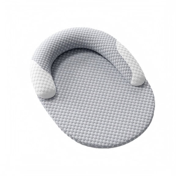 NovaStitch Cooling Mat for Pets with Raised Edge Pillow, Dog Cat Cooling Bed Pad, Pet Temperature Regulating Mat for Crate Floor - Gray M