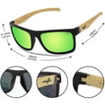 thumbnail image 4 of Gafas Polarizadas para Pesca INFI para Hombre UV400 (Negro/Verde), 4 of 8