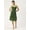 Green, variant on DressBerry Women’s Printed Viscose Rayon Square Neckline Dress Strappy Light Weighted Sleeveless Knee Length Party Wear Casual Summer Dress