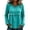 21# Turquoise, variant on Linen Blouses for Women Summer Cute Fringe Long Sleeve Modest Tunic Tops Casual Y2k Baggy Crew Neck Plain T Shirts Yellow XL