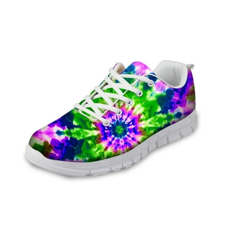 

2021Fashion Women Casual Sneakers 3D Mixed Color Printed Walking Shoes for Female Flats Spring Shoe Girls
