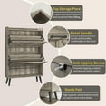 thumbnail image 6 of Shoe Storage Cabinet for Entryway, Shoe Cabinet with 2 Flip Drawers, Narrow Shoe Cabinet, Hidden Shoe Rack Cabinet, Free Standing Wooden Shoe Organizer, Grey, 6 of 16