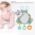 thumbnail image 3 of Infant Car  Toy, Baby Car Mirror with Entertainment Accessory, Infant Car Toy with Mirror, Enhances Sensory Fine Motor Skills Soft Fabric Rear Facing Mirror Car Toy, Fun Toy, 3 of 7