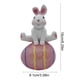 thumbnail image 3 of Decoración De Conejo De Resina Huevo de Pascua de resina rosa con forma de conejito de yoga, decoración para el hogar, jardín, sala de estar (1 unidad) JASKFLY, 3 of 7