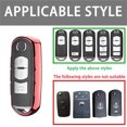 thumbnail image 5 of Topsmart Chrome Finish TPU Car Key Protector Remote Smart Key Cover Fob Case Shell for Mazda 2 3 5 6 CX-3 CX-5 CX-7, 5 of 5