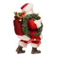 thumbnail image 2 of Kurt S. Adler Fabrich√© Wreath and Lantern Santa, 10.5-Inches, Multi-Colored, 2 of 4