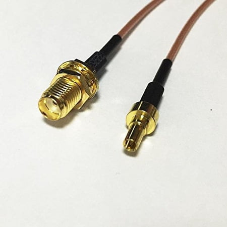 CRC9 male straight to SMA female bulkhead RF jumper cable RG178 15cm NEW Good Quality Fast USA Shipping