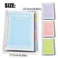 thumbnail image 3 of WMGHA A5 Cute Plastic Cover Notebook - 60 Pages Journals for Study Notes 𝗦𝗰𝗵𝗼𝗼𝗹 Office, Portable Writing Pad with Lined Paper for Journaling Sketching To Do Lists Gift, 3 of 9