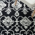 thumbnail image 6 of SAFAVIEH Metro Sutton Medallion Area Rug, Black/Ivory, 6' x 6' Round, 6 of 8