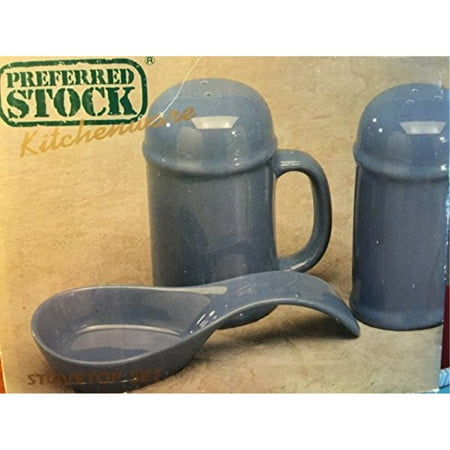 Preferred Stock Kitchenware Three Piece Stovetop Set â Slate Blue Preferred Stock Kitchenware Three Piece Stovetop Set â Slate Blue