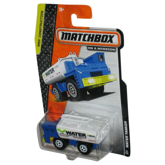 Matchbox MBX Construction (2013) Blue & White Toy Water Tanker 15/120