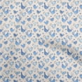 thumbnail image 1 of oneOone Cotton Poplin Sky Blue Fabric Birds Rooster Craft Projects Decor Fabric Printed By The Yard 42 Inch Wide, 1 of 4