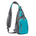 thumbnail image 5 of VeFlora Men's Waterproof Sling Crossbody Bag, Lightweight Chest Shoulder Backpack, Portable Outdoor Sports Bag for Hiking Travel Commuting Daily Use(Mint Green/One Size), 5 of 5