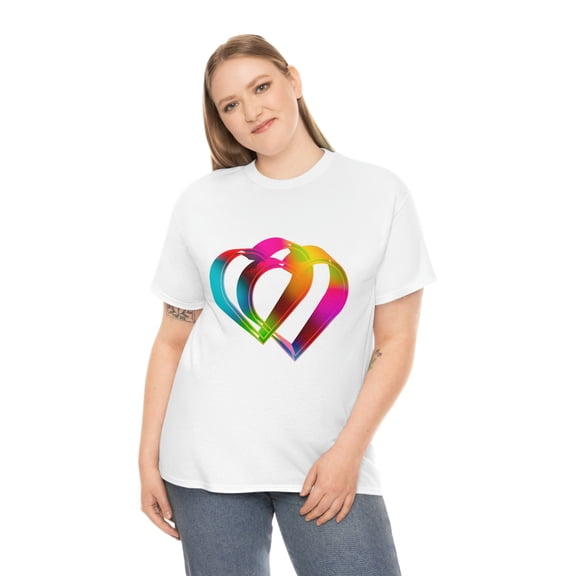 Rainbow Intertwined Hearts T-Shirt