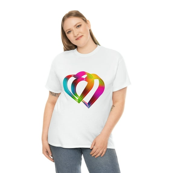 Rainbow Intertwined Hearts T-Shirt