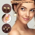 thumbnail image 5 of Yiting 2-Pairs14K Gold Locking Earring Backs Replacements for Diamond Studs, Hypoallergenic 925 Silver Secure Earring Backings for Notch Post, 7mm, 5 of 5