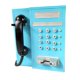 thumbnail image 5 of Accesorios para teléfono fijo, decoración de pared, artesanía de hierro, adornos decorativos, diseño retro para fondo de fotografía, resistente Azul, 5 of 8