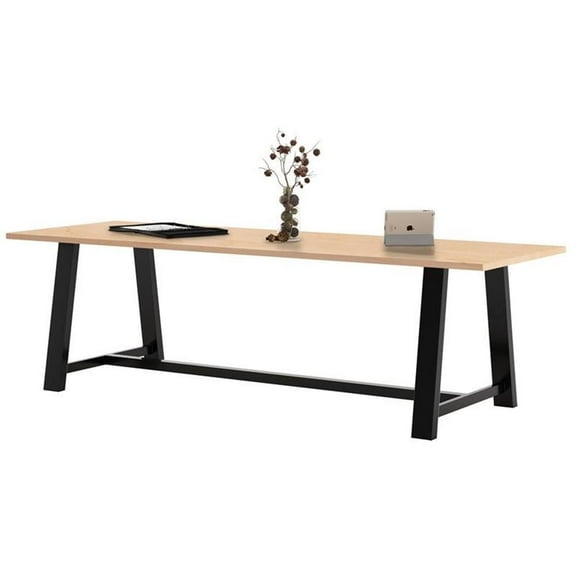 Pemberly Row 3.5 x 9 FT Conference Table - Maple - Standard Height