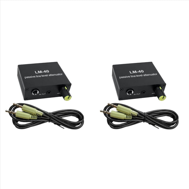 2X Atenuador Pasivo de Audio, Tarjeta de Sonido de SeñAl de Salida de LíNea, Altavoz, MicróFono, Puerto de MicróFono, Convertidor de Alto y Bajo+LíNea 3,5