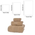 thumbnail image 3 of Juego de toallas de algodón extragrande de 3 piezas con toalla facial, de manos y de baño, multicolor, suave, altamente absorbente, de secado rápido, ligero y portátil., 3 of 6