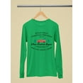thumbnail image 3 of Vintage Christmas Tree Truck Women's Long Sleeve, 3 of 4