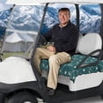 thumbnail image 3 of Aplkyhs Golf Print Universal Golf Cart Seat Covers Lightweight Golf Blanket Fits for EZGO Club Car and More 2 Person Seats Golf Carts Stretchable, 3 of 7