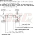 thumbnail image 2 of Atv Front Axle Universal U-Joint Inner For 250 4X4 Polaris 2001-2002, 2 of 2