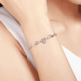 thumbnail image 2 of Pulsera Mujer Brazalete De Plata 925 Corazón Alas Ángel Xtellar plateado, 2 of 4
