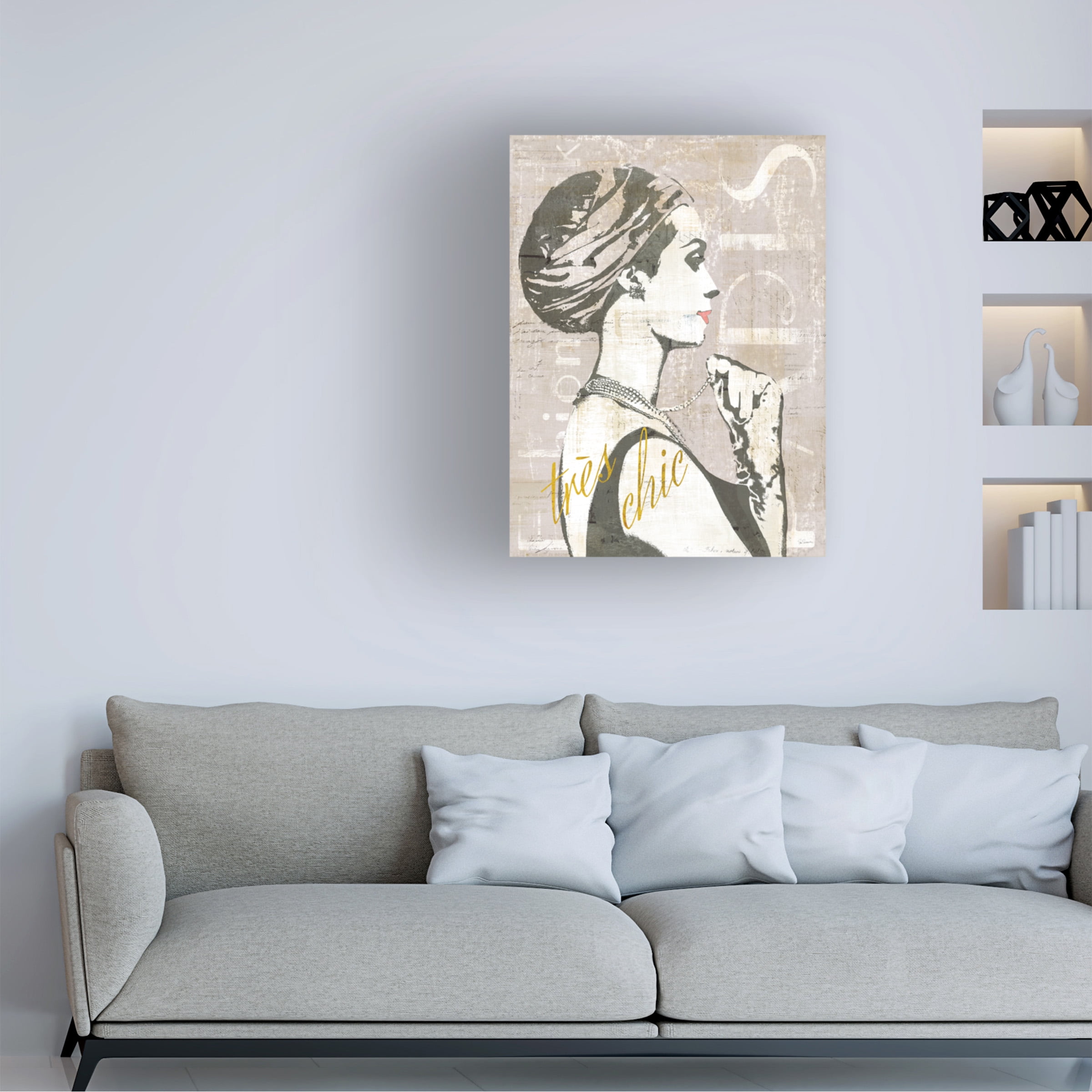 Trademark Fine Art 'Fashion Week Paris Screenprint III' Canvas Art by Sue Schlabach