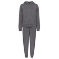thumbnail image 6 of CILENON Airport Outfits for Women 2024 Women Solid Solor Casual Fashion Long Pants With Thick Long Sleeve Hoodie Suit Conjuntos De 2 Piezas Para Mujer Casual Outfits for Women Plus Size Sets(Gray,L), 6 of 6