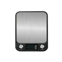Kitchen Scale 15Kg Weighing Food Coffee Balance Smart Electronic Digital Scales Stainless Steel for Cooking and Baking-A