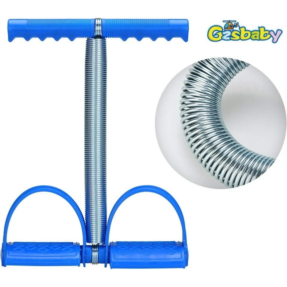 Gzsbaby Elastic Sit Up Pull Rope Pedal Resistance Band Powerful Spring Drawstring Tummy Trimmer Equipment Portable Home Gym with Elastic Bodybuilding Fitness Slimming Training Exercise Bands