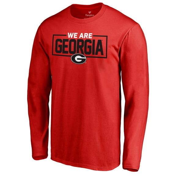 Men's Red Georgia Bulldogs We Are Icon Long Sleeve T-Shirt