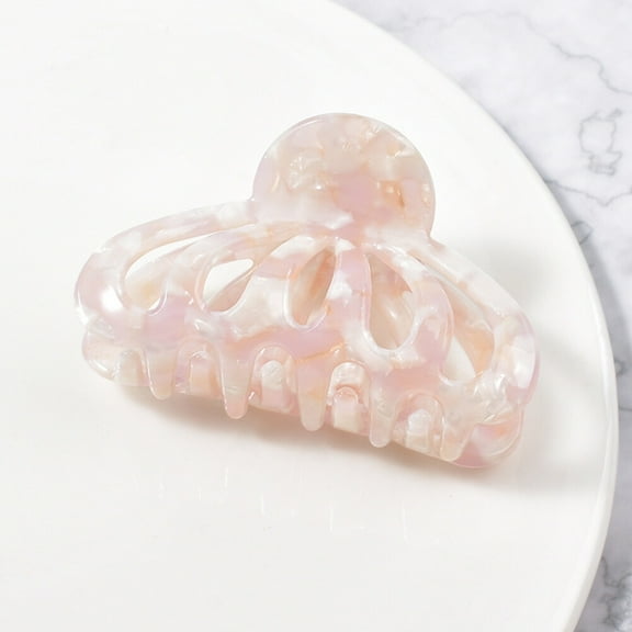 TABLZONE Hair Clip for Women Hair Claw Clip Acetate Sheet Pink 1Pcs