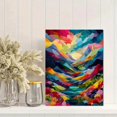 thumbnail image 2 of Qisvanset Vibrant Mountain Landscape Canvas Print 15.75x11.81 Inches, 2 of 8