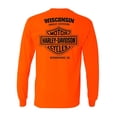 thumbnail image 2 of Harley-Davidson Men's Block H-D Long Sleeve Crew-Neck Shirt - Safety Orange (M), Harley Davidson, 2 of 2