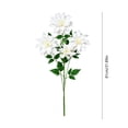 thumbnail image 3 of Ouuluon Lifelike Four-Headed Faux Silk Bouquet, 32 inch Floral for Wedding Home High-End Decor, 3 of 6
