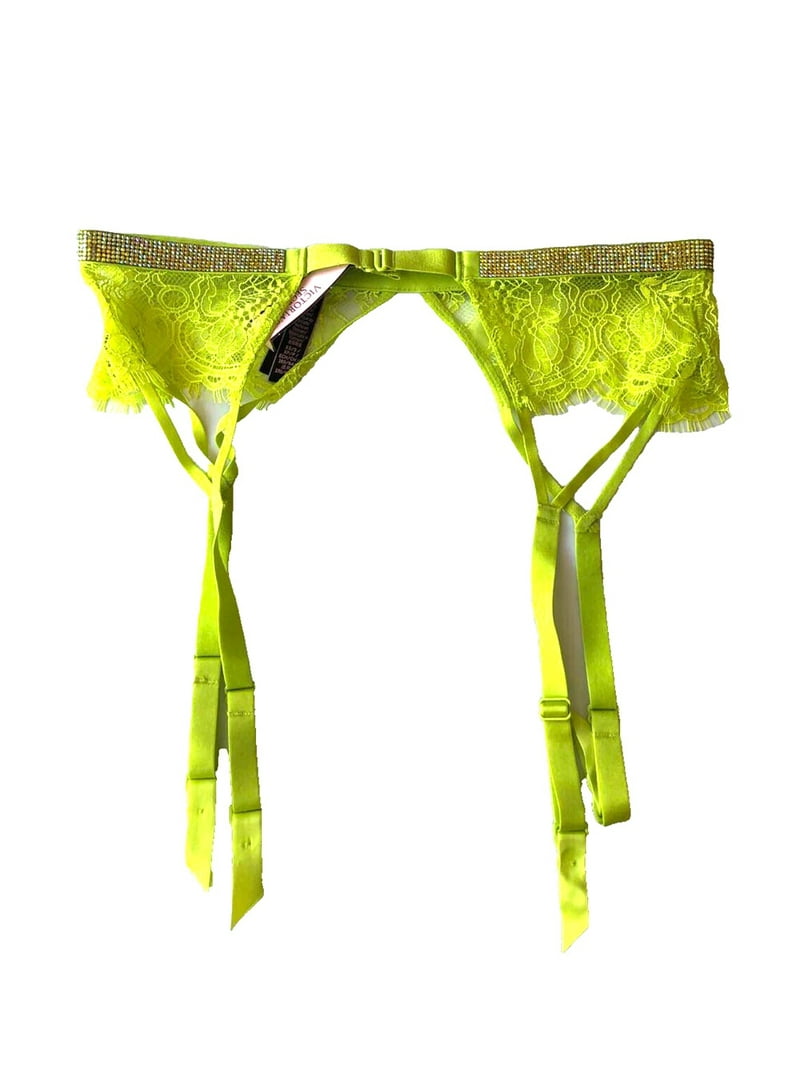 Victoria's Secret Shine Strap Lace Garter Belt Color