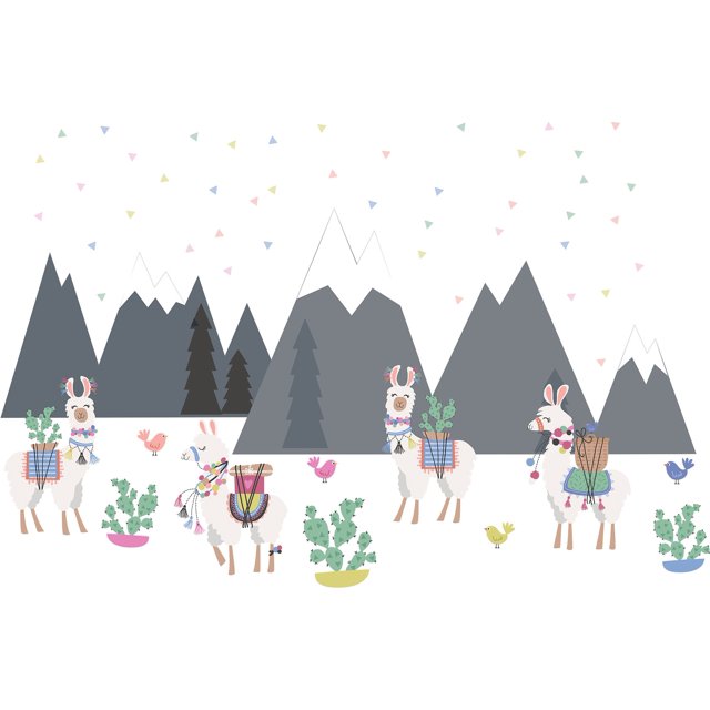 Wallpops Wpk2578 Kit De Arte De Pared Con Llamas Relajadas, Gris