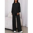 thumbnail image 3 of PRETTYGARDEN Womens 2 Piece Sets Long Sleeve Sweatshirt Wide Leg Pants Loose Matching Lounge Set Trendy Fall Outfits, 3 of 10