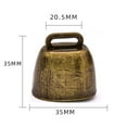 thumbnail image 4 of Campana de de estilo Vintage 3x, campana , campanas pequeñas ruidosas, colgante de carillón de cencerro Premium par Bronce Colco campanas de vaca, 4 of 8