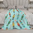 thumbnail image 5 of Christmas Nutcracker Candy Cane Flannel Fleece Throw Blanket Xmas Sweet 50x60 Inches Soft Blanket for Couch,Cozy,Warm,Lightweight, 5 of 6