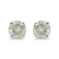 thumbnail image 2 of Haus of Brilliance .925 Sterling Silver 3/4 Cttw Womens Round Cut Natural Diamond Prong Settings Push Back Rhodium Plated Salt & Pepper Classic Solitaire Stud Earrings (H-I Color, I3 Clarity), 2 of 9
