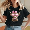 thumbnail image 2 of VKOYWKM Valentine's Day T Shirts Women Cute Love Heart Graphic Tees Short Sleeve Loose Fit Holiday Tops Spring T-Shirt Casual Crew Neck Romantic Valentine T-Shirts, 2 of 5