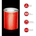 thumbnail image 4 of Cinta Reflectante, 2 Piezas Cinta Reflectante de Alta Intensidad de 5 Cm * 3 M, Recordatorio de Seguridad Reflectante Autoadhesivo de Instalaciones de Tráfico Vial, Rojo y Blanco WWLAI TRADING SARL, 4 of 5