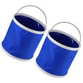 thumbnail image 1 of Cubo plegable, 2 piezas Azul 9L Cubo de agua plegable Contenedor de agua plegable Características de vanguardia Jadeshay  A, 1 of 8