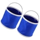 thumbnail image 3 of Cubo de agua plegable, 2 piezas Azul 9L Cubo plegable portátil plegable Contenedor de agua plegable Materiales ecológicos Jadeshay  A, 3 of 8