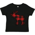 thumbnail image 3 of Inktastic Moose Silhouette Plaid Boys or Girls Toddler T-Shirt, 3 of 5