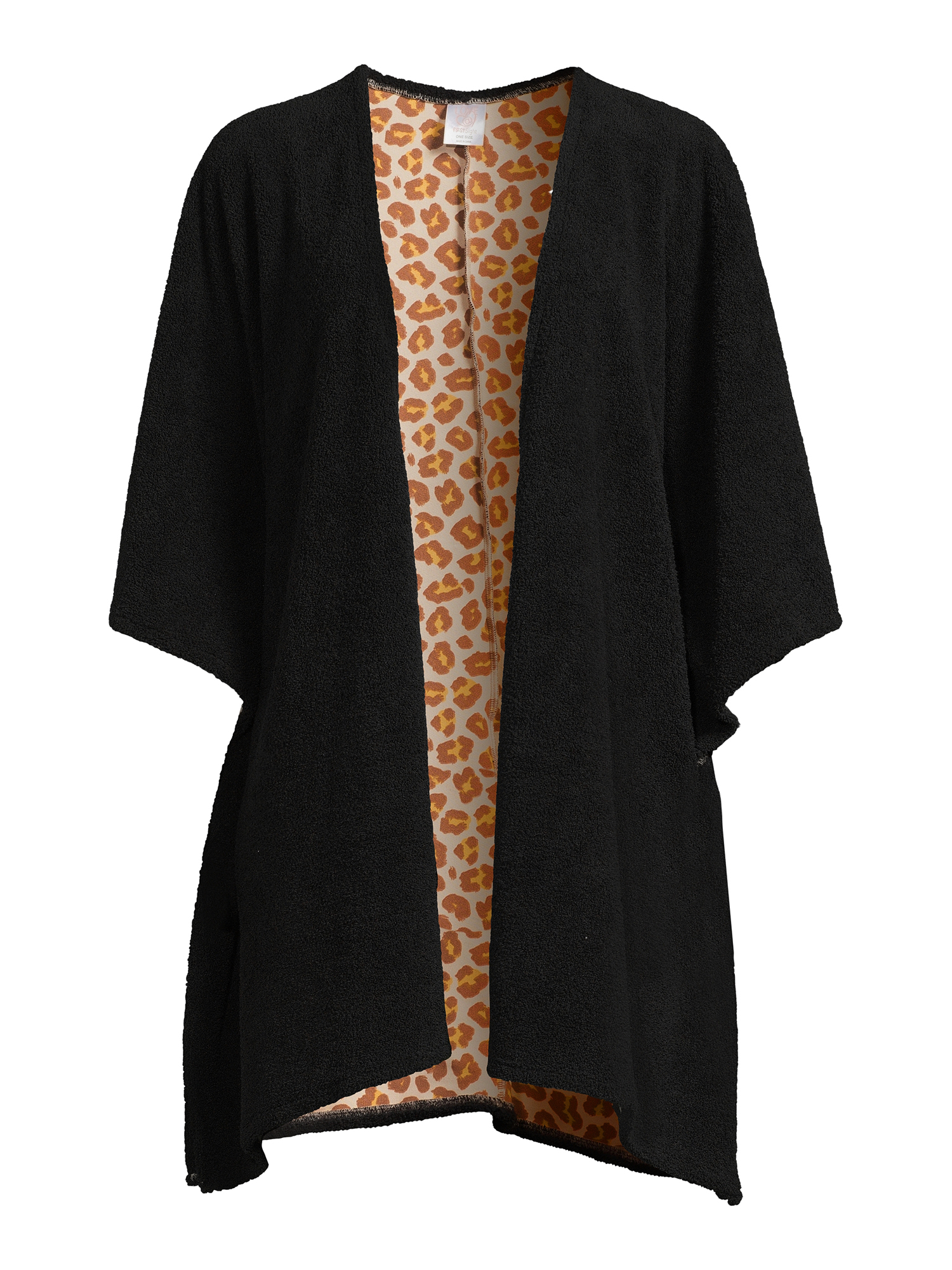 Love At First Sight Juniors’ Plush Teddy Sleep Poncho